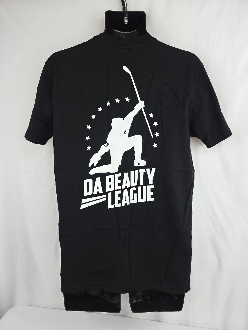 Da Beauty Leauge Men's Graphic Hockey T-Shirt Black Size Medium AR-3398